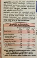 Saucisson de jambon - Informations nutritionnelles - fr