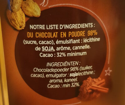 Le Choco - Ingrédients - fr