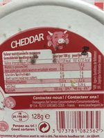 Laughing Cow Cheddar - Tableau nutritionnel - fr
