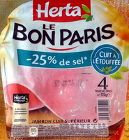Le Bon Paris - Jambon cuit à l'étouffée - Produit - fr
