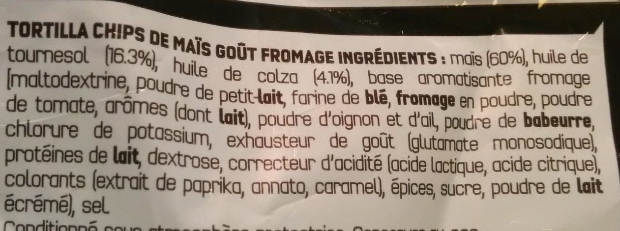Doritos nacho - Ingrédients - fr