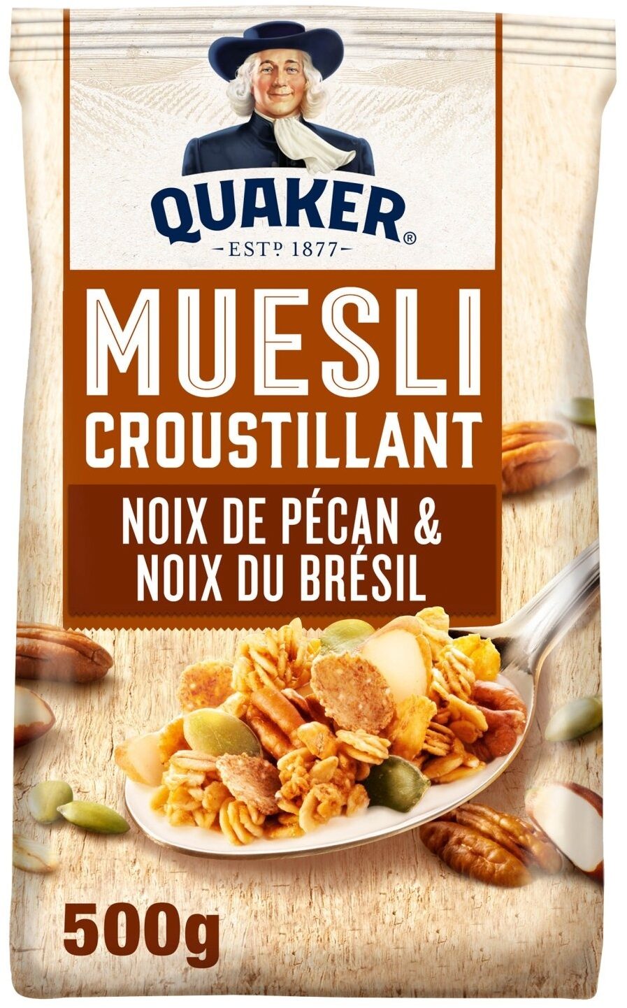 Quaker Muesli Croustillant Noix de pécan & noix du Brésil - Produit - fr