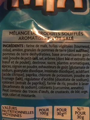 Chips MixUps goût salé - Ingrédients - fr