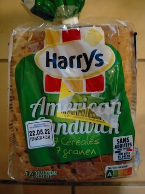 Harrys pain de mie american sandwich 7 cereales 550g - Produit - fr