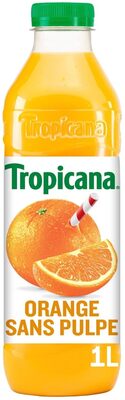 Tropicana 100% oranges pressées sans pulpe 1 L - Produit - fr