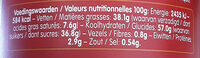 Biscoff à tartiner - Tableau nutritionnel - fr
