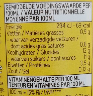 Chocovit Vitaminé 50CL - Tableau nutritionnel - fr