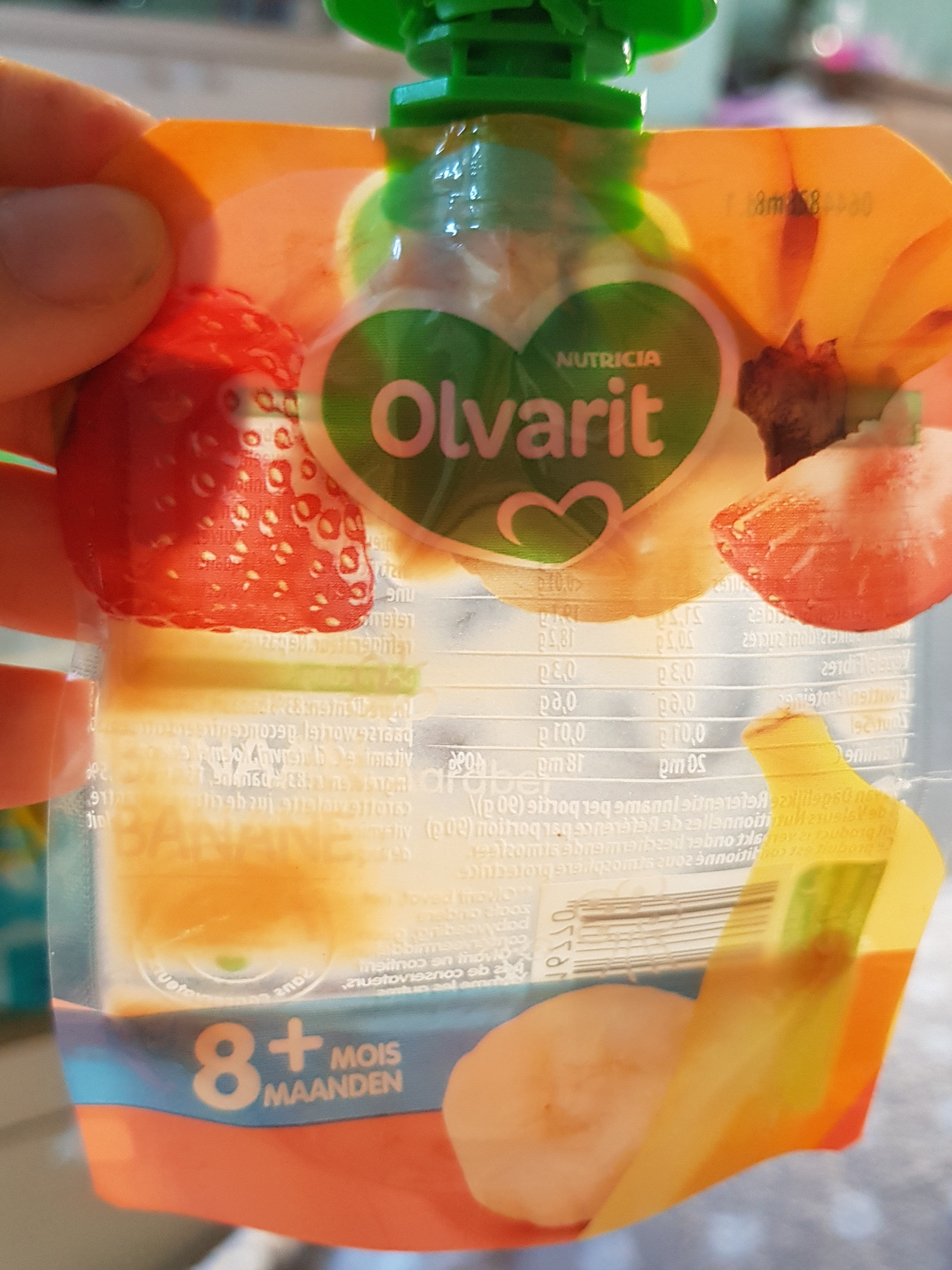olvarit banane fraise - Produit - fr