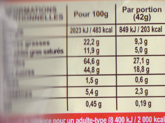 Lion Choco - Informations nutritionnelles - fr