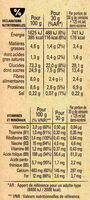 Céréales chocapic - Informations nutritionnelles - fr