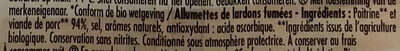 Allumettes de lardons - Ingrédients - fr
