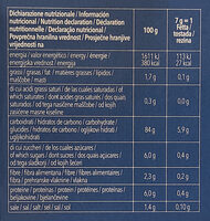 Knusperbrot - Tableau nutritionnel - fr