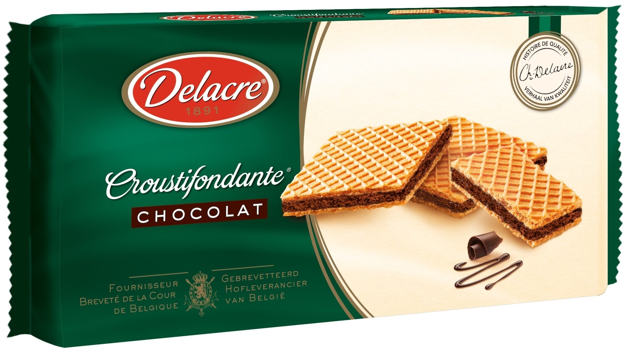 Delacre Croutifondante gaufrette chocolat - Produit - fr