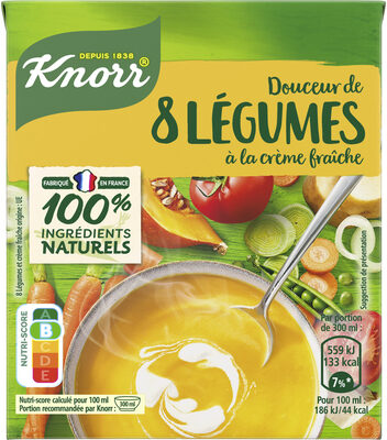 Knorr Soupe Liquide Douceur de 8 Légumes à la Crème Fraîche 30cl - Produit - fr