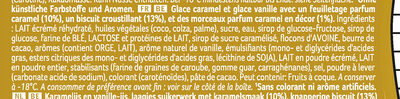 Glace Dessert Biscuit Caramel - Ingrédients - fr