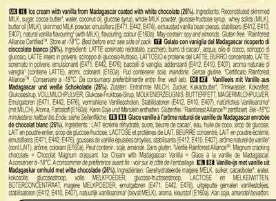 Magnum Chocolat Blanc (x6) - Ingrédients - fr