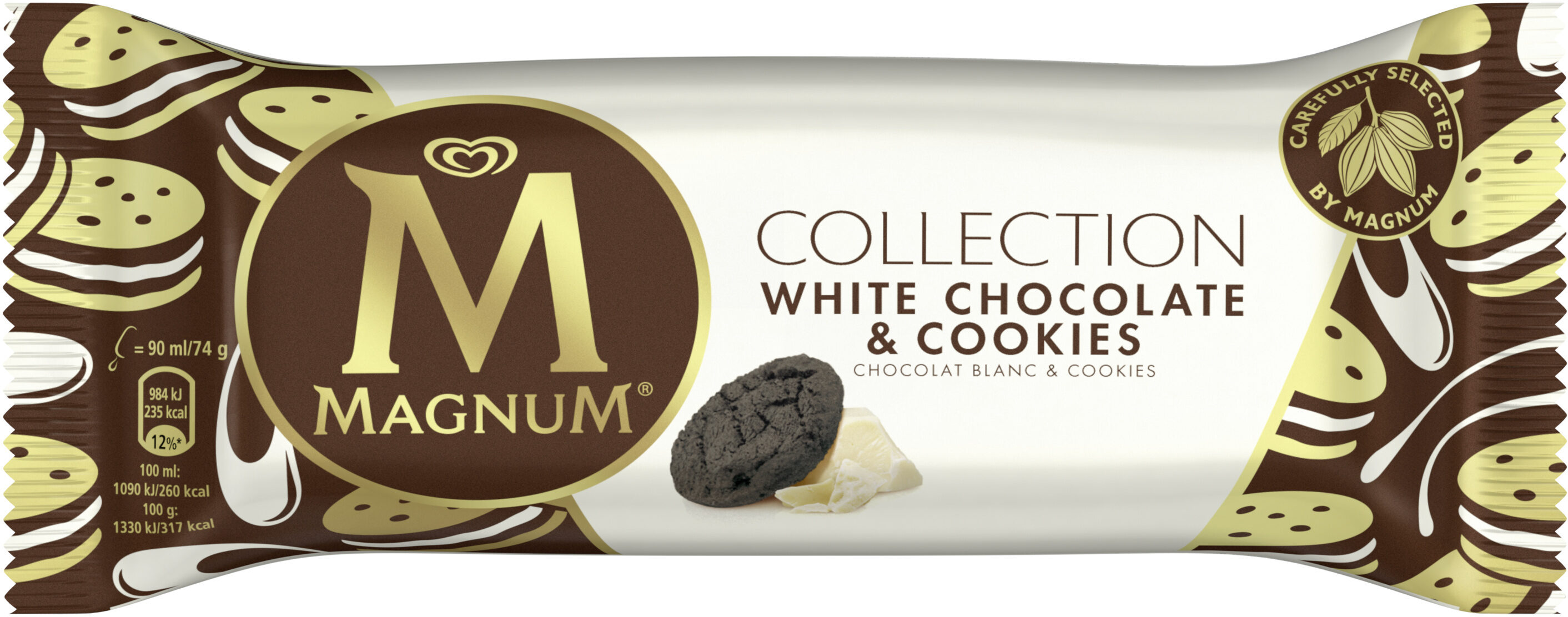 Magnum - White chocolate & cookies - Produit - fr